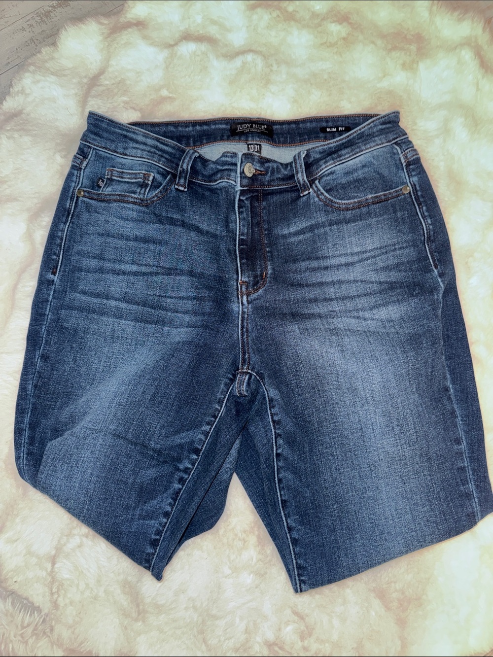 Judy Blue Medium Dark Blue Skinny Jeans - Picture 4 of 7